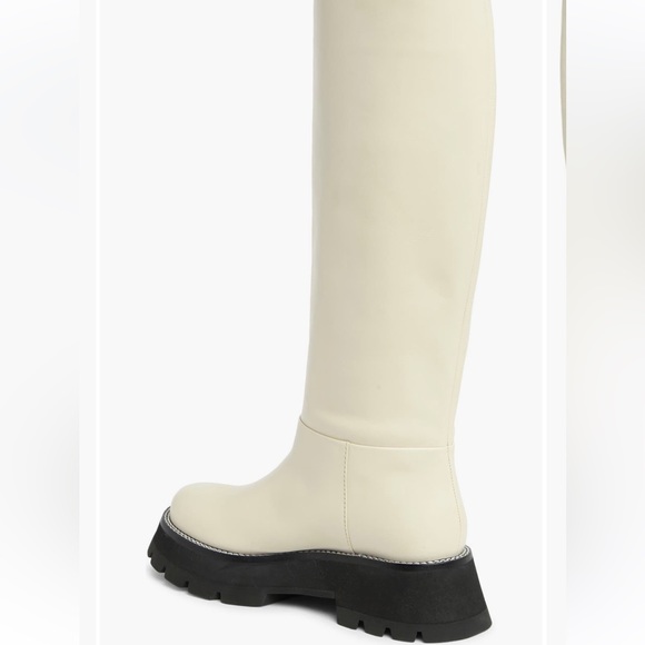 🤍NWT 3.1 Phillip Lim Kate Lug-sole Tube Boots in leather white black, 39,5 - Picture 16 of 16